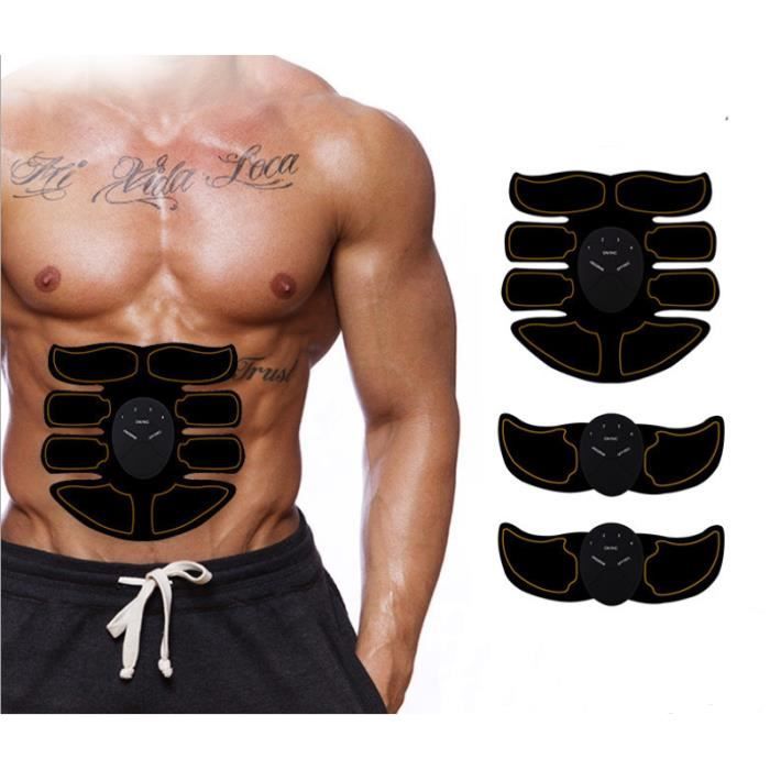 Musculaire Rechargeable Stimulateur EMS Abdominale Abdos Appareil Musculation Bras Abdomen Dos Jambe Cuisse pour Hommes et Femmes
