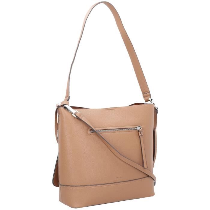Sac a bandouliere Esprit Kerry 32 cm camel Marron Synthetique Femme Cdiscount Bagagerie Maroquinerie
