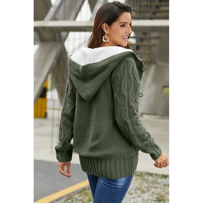 Gilet doublé top femme