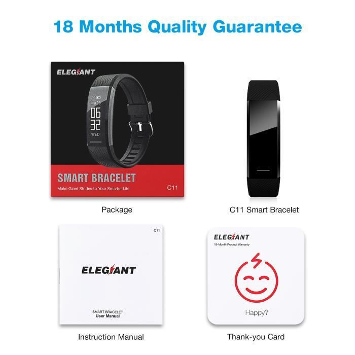 Smart bracelet sales elegiant c11
