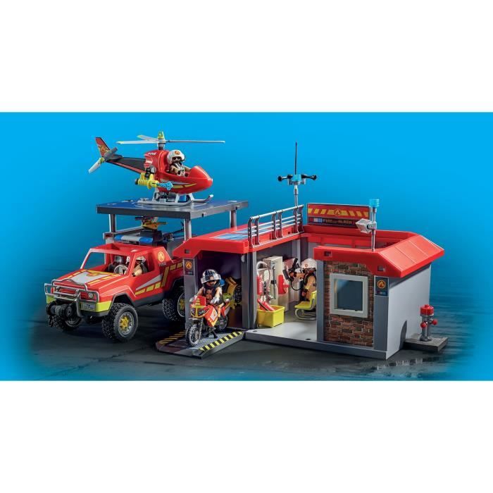 PLAYMOBIL - 71194 - City Action - Pick-up et pompier - Camion de pompiers  avec treuil et lance incendie - Cdiscount Jeux - Jouets