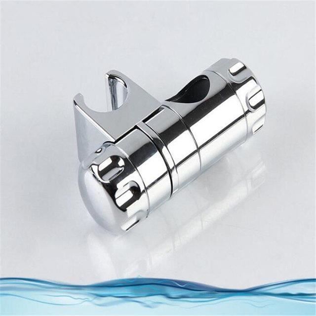 Barre de douche en ABS chromé 22mm, support coulissant réglable,  accessoires de robinetterie de salle de bains - AliExpress