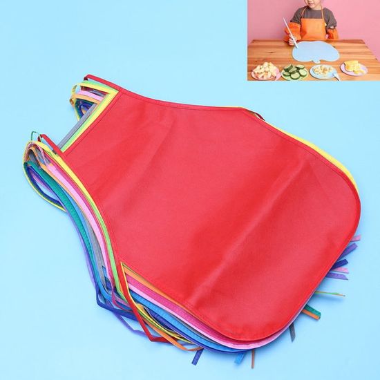 LOT DE 4 Tabliers à Bavette Réglables En Polyester avec 4 Poches