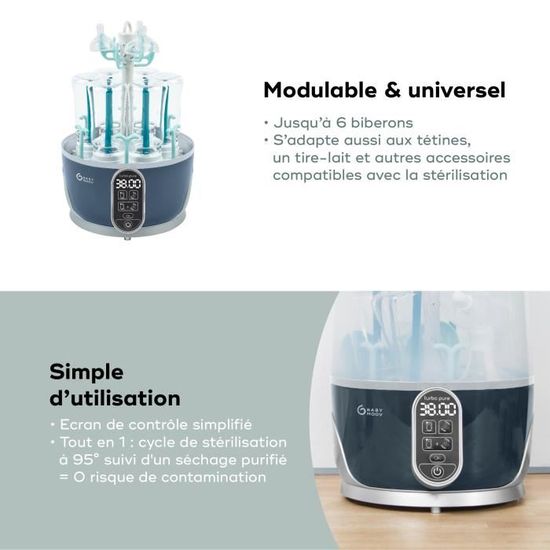 Babymoov Turbo Pure Sterilisateur Seche Biberons Cdiscount Puericulture Eveil Bebe