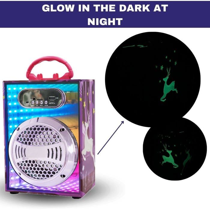 Jouet Fille 6 Ans Enceinte Karaoke Bluetooth | Karaoké Enfant 2 Microphones | Trendix Micro