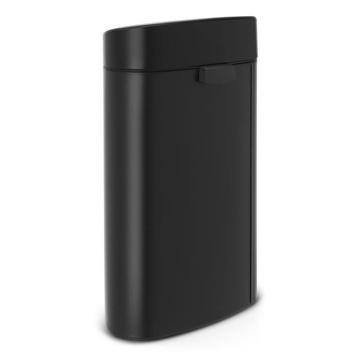 Poubelle Design Brabantia Bo Touch Bin 36 L Noir Mat – Meuble Élégant Tri Sélectif Avec Pieds Antidérapants