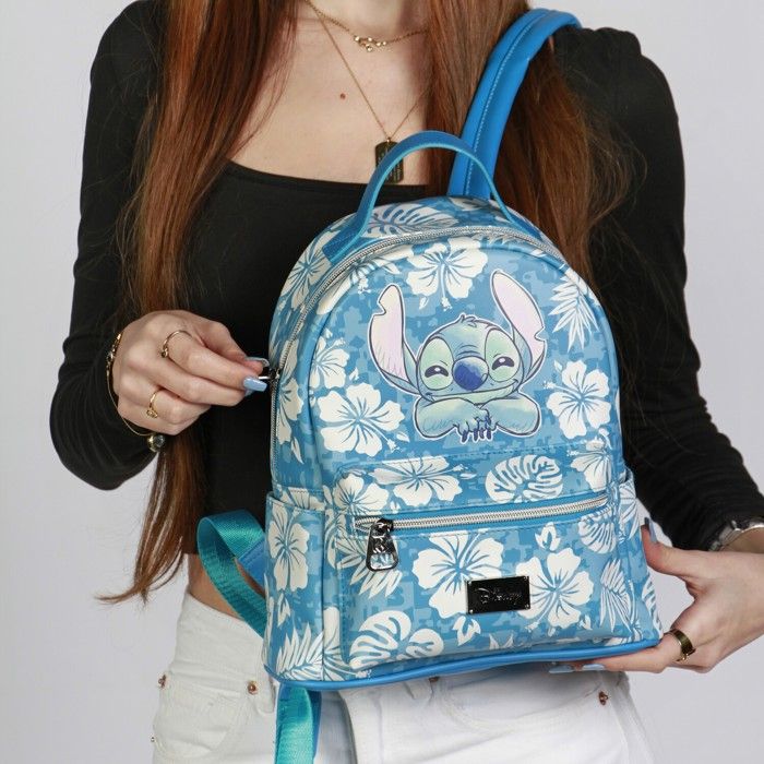 Sac De Plage Stitch Bleu Premium 47 X 33 X 15 Cm - Modèle Iconique Et Spacieux Pour Vos Journées Détente