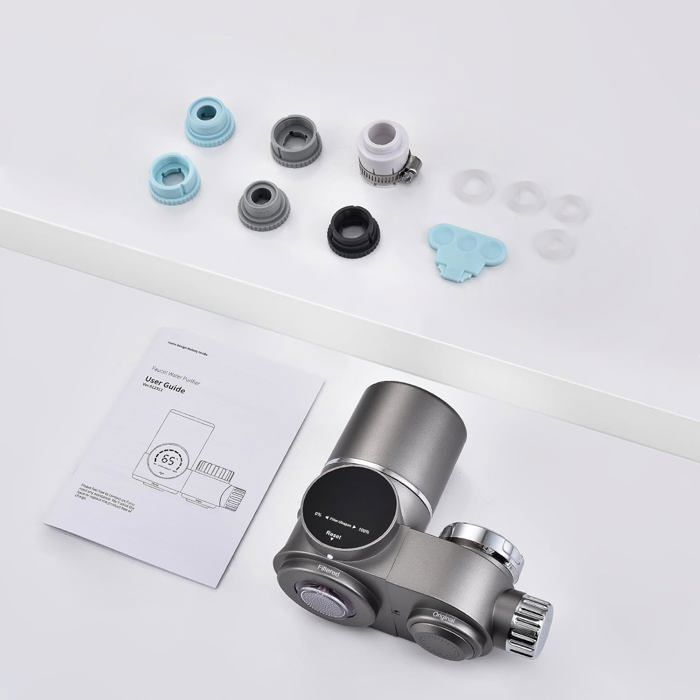 Filtre à Eau Pour Robinet Avec Lumière Bleue UV - 8 étapes De Filtration, Affichage LED Température Et Vie Du Filtre