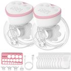 Tire-lait électrique BYONDSELF, lot de 2, 4 modes,12 niveaux,210 ml, silencieux, affichage LED, avec 10 sacs de conservation du