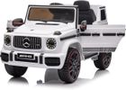 LALAHO Voitures électriques pour Enfants Mercedes Benz G63 AMG avec Véhicule Électrique 12V, Véhicule électrique Enfant 2 Portes, Blanc