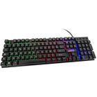 Clavier Gamer AMSTRAD AMS KEY008 USB - Rétro-éclairage RGB - 12 raccourcis multimédia - 104 touches - AZERTY