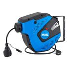 KRAFT PLUS KRAFTPLUS K.933-2115 Enrouleur de câble automatique avec verrouillage 15 m+1, Rallonge électrique pour montage mural