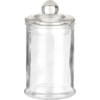 Petite bonbonnière confiseur en verre 12 x 6 cm - Blanc