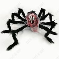 TD® Jouets peluche araignée Squelette Simulation Créatif 50cm*40cm Noir Faux jouets en peluche réalistes Décoration d'Hallowee