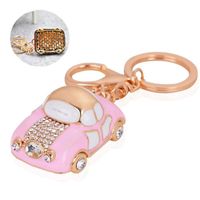 TD® Porte-clé bijoux femme en forme de voiture cuivre décoration mignon cadeau clef anniversaire ancien pendentif maison petit