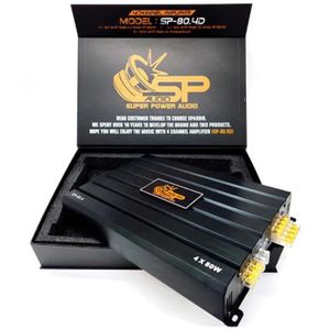 VOITURE 1 SP AUDIO SP-80.4D amplificateur noir 4 canaux cl