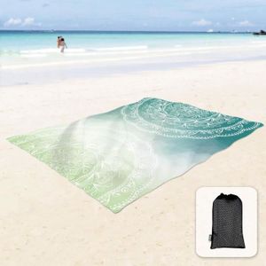 TAPIS Tapis de plage doux et soyeux anti-sable avec poch