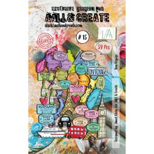 EMBELLISSEMENT Set d'Ephemera 'Bon voyage N°15' de Aall & create
