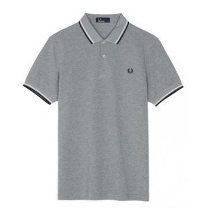 POLO POLO FRED PERRY TWIN TIPPED GRIS M3600-420