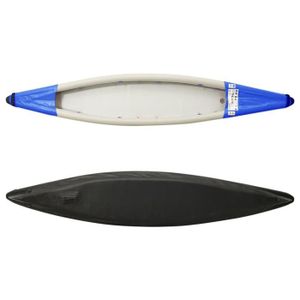 KAYAK Kayak gonflable bleu - QQMORA - pour adulte - 120 kg - avec accessoires