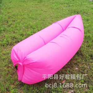 LIT GONFLABLE - AIRBED Rose Red lit gonflable ultraléger sac de couchage extérieur lit gonflable rapide sac paresseux plage bivouac campi,CANAPE GONFLABLE