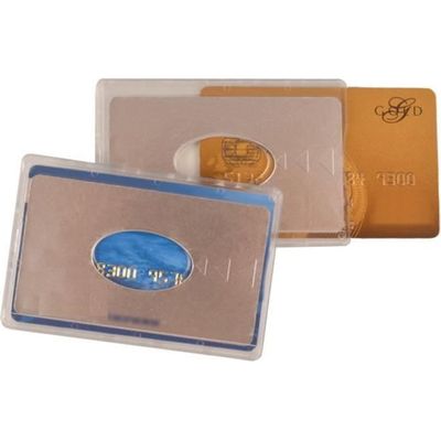 2 Protection carte bancaire sans contact bleu visa RFID NFC étui ANTIPIRATAGE ..