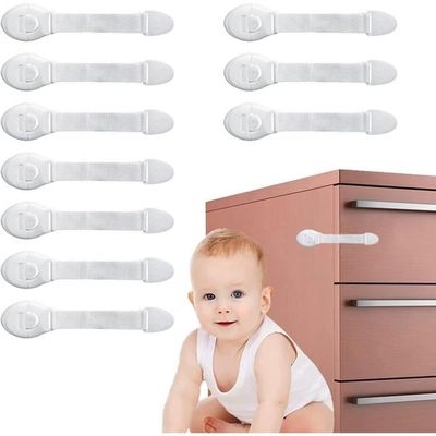 Verrou Sécurité Frigo Enfant – Cadenas à Code 4 Chiffres, Adhésif Fort, Câble 20,5 Cm, ABS Et Acier