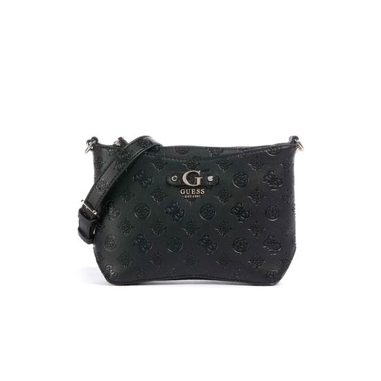 GUESS Noelle Girlfriend Satchel Bag White Logo [226775] - sac à épaule