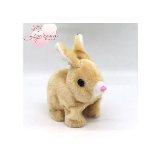 Lapin Peluche électrique TUMAMA - Chantant Et Parlant | Oreilles Mobiles | Enregistrement Voix - Pour Enfants