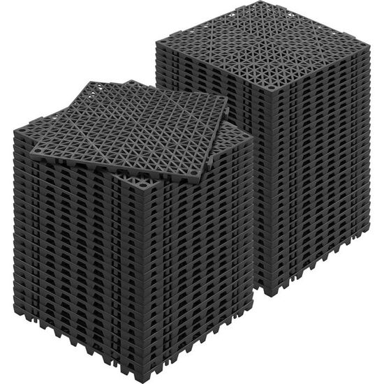 Lot de VEVOR 50 Dalles de Jardin Piscine 30x30x1,5 cm Noir Dalle Clipsable Ajourée Antidérapante en PVC Drainage Rapide Revêtements de Sol Extérieur | Leroy Merlin Lot de VEVOR 50 Dalles de Jardin Piscine 30x30x1,5 cm Noir Dalle Clipsable Ajourée Antidérapante en PVC Drainage Rapide Revêtements de Sol Extérieur | Leroy Merlin
