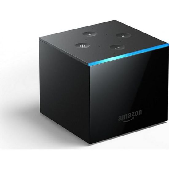 Passerelle multimédia Fire TV Cube avec Alexa - Amazon - Blanc - Sortie HDMI - Dolby Vision - HDR 10