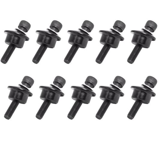 Lot De 10 Vis De Fixation Moteur/Pare-Chocs Pour Trottinette Électrique Dualtron, Kaabo – Acier + Rondelles Anodisées