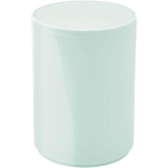 Poubelle Avec Couvercle Rabattable Pour La Salle De Bain Ou La Cuisine – Corbeille Ronde En