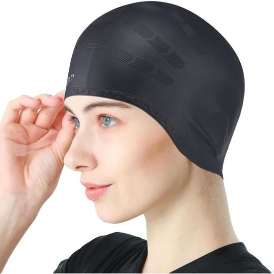 Bonnet De Bain Silicone Protection Oreilles 3D – Unisexe, Imperméable – Pour Piscine, Natation – Confortable Et Anti-glisse - 6