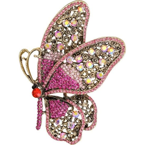 Broche perroquet en strass - eden perles