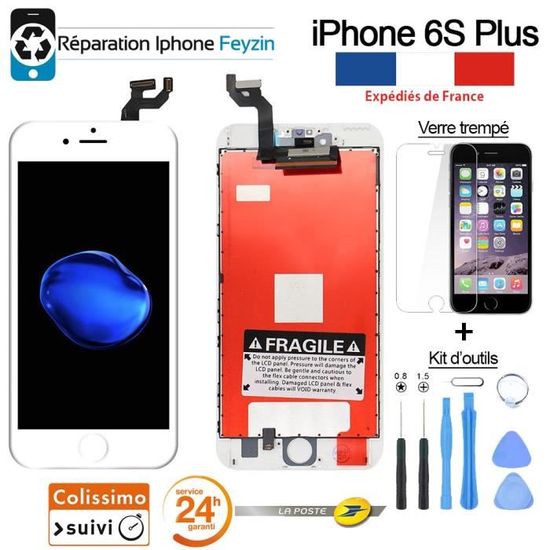 Vitre Tactile Iphone 5 Blanc + Ecran... - Téléphonie