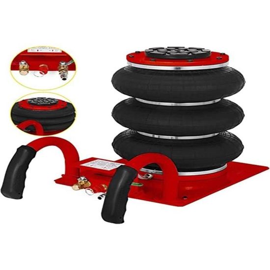 Cric Pneumatique 3 Tonnes HENGMEI - Souleveuse Air - 150-400mm - Pour Voiture SUV