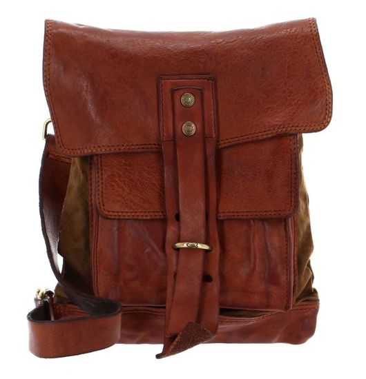 Sac Bandoulière Crossbody CAMPOMAGGI Modèle S Couleur Moro - Cuir Véritable - Neuf Avec étiquettes