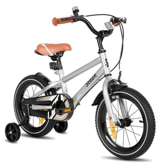 Vélo Enfant 12-18 Pouces Willonin - Avec Panier, Roues Stabilisatrices, Freins Avant/arrière, Pour 2-8 Ans (filles/garçons) - 3