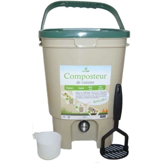 Composteur De Cuisine 20L BeigeVert + Activateur[H174] Cdiscount Jardin — free download