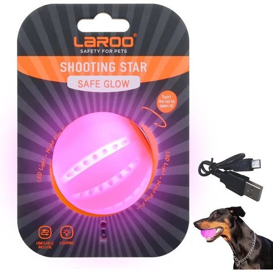 Balle Interactive Automatique Pour Chiot Et Chat - Avec Lumière, Roule Toute Seule, Jouet Stimulant