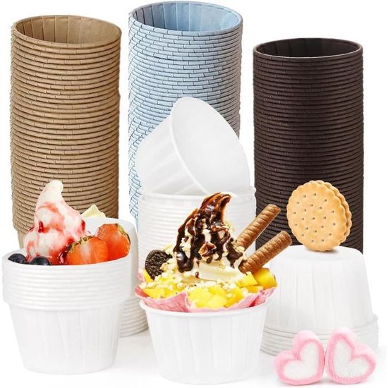 200 Pièces Caissettes Cupcake Caissettes Muffins Moule Cupcake Papier Caissettes
