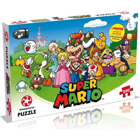 Puzzle Super Mario et ses amis - 500 pièces - Pour enfants à