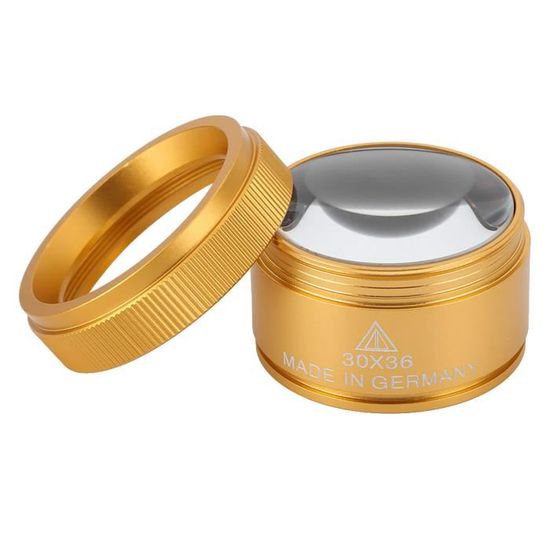 KIMISS Loupe portable Verre Grossissant 30X Loupe à Main Portable pour