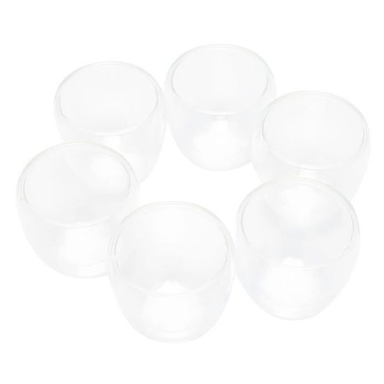 Lot De 6 Tasses à Café · Petites Tasses De 8 Cl · Verre Transparent (expresso · Coupé