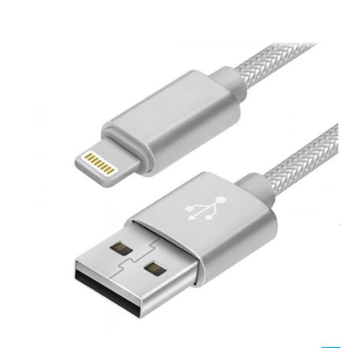 Cable Lightning pour iPhone 6S Plus-iPhone 5 SE-iPhone SE 2020