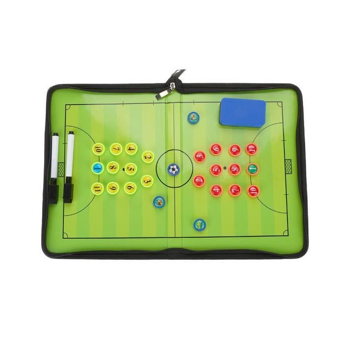 Conseil d'entraînement de football pliable conseil de stratégie d'entraîneur de magentic avec stylo et magents -CHE