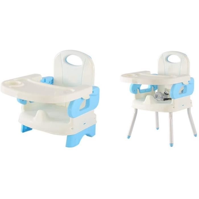Baby Dining Chair Chaise De Salle à Manger pour Enfants Table De Bébé Multifonctionnelle Chaise S?r Et Stable Pliable -bleu