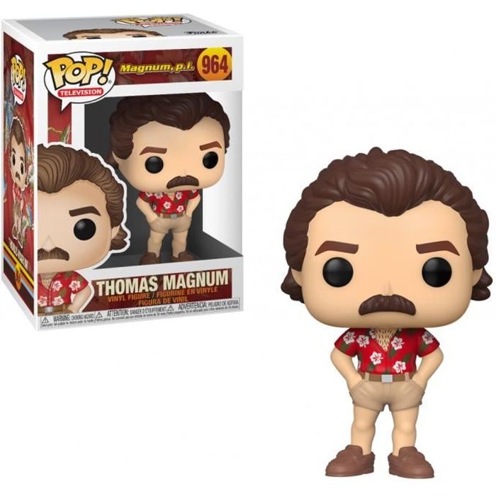 Figurine MAGNUM P.I. - Bobble Head POP N° 964 - Thomas Magnum