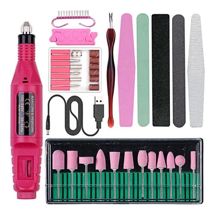 2psc outils de polissage des ongles - nettoyage brosse ensemble bricolage Nail Art fournitures - POLISSOIR